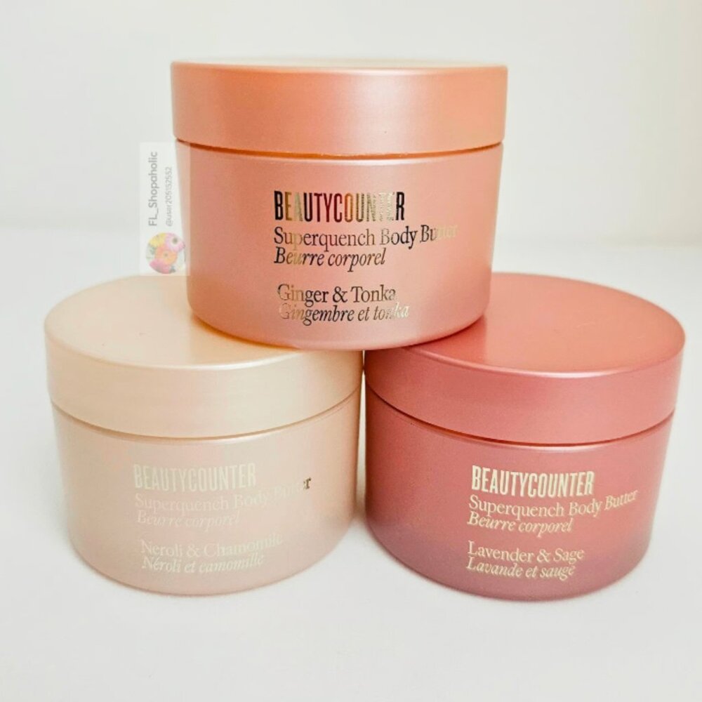 *Beautycounter* Superquench Body Butter Set of 3 - NEW!